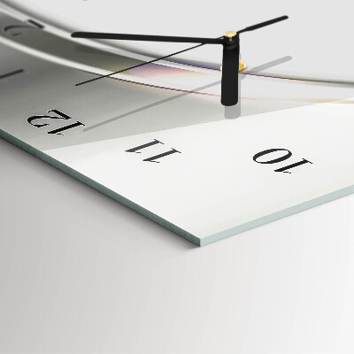 Decoratieve glazen klok verticaal Patroon