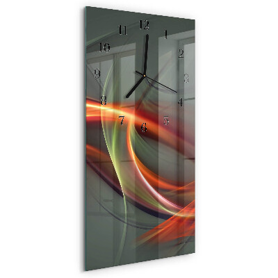 Rechthoekige glas klok verticaal Patroon