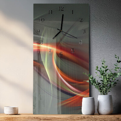 Rechthoekige glas klok verticaal Patroon
