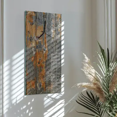 Rechthoekige glas klok verticaal Bord