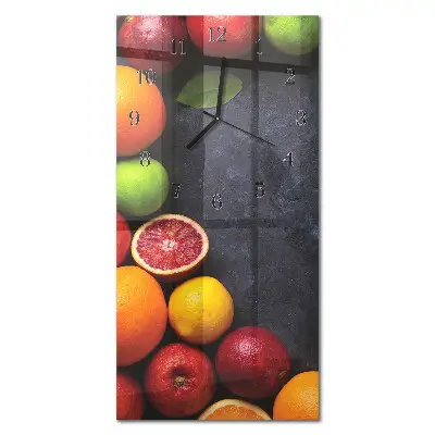 Decoratieve glazen klok verticaal Contrast