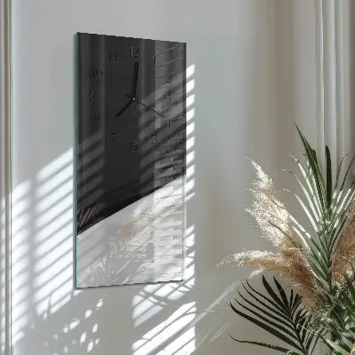 Decoratieve glazen klok verticaal Contrast