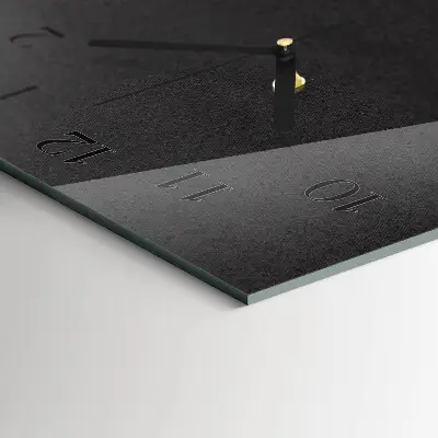 Decoratieve glazen klok verticaal Contrast