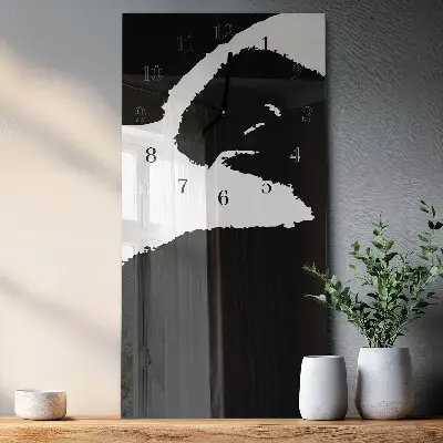 Glazen klok verticaal Abstractie