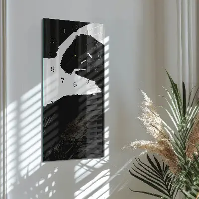 Glazen klok verticaal Abstractie