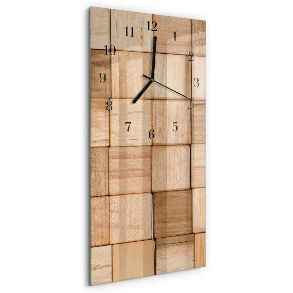 Decoratieve glazen klok verticaal Speelblokken
