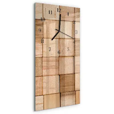 Decoratieve glazen klok verticaal Speelblokken