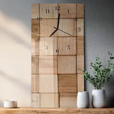 Decoratieve glazen klok verticaal Speelblokken