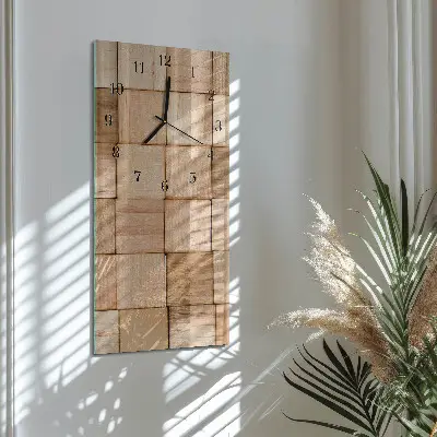 Decoratieve glazen klok verticaal Speelblokken
