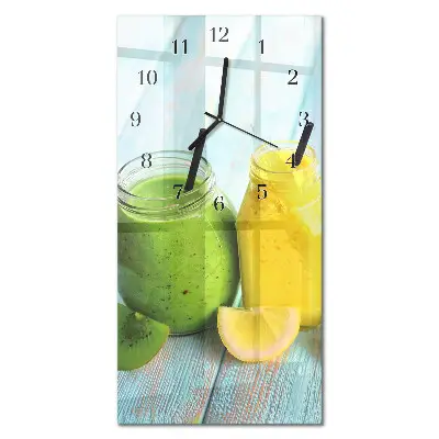 Rechthoekige glas klok verticaal Abstracte kunst