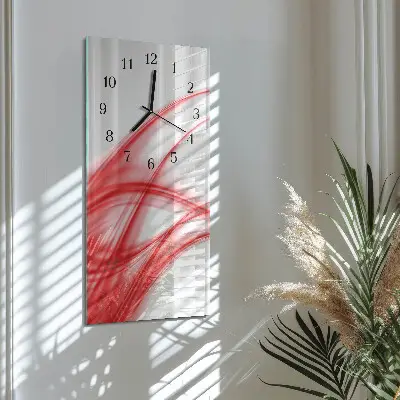 Rechthoekige glas klok verticaal Abstracte kunst