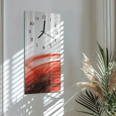 Glazen klok verticaal Abstracte lijnen