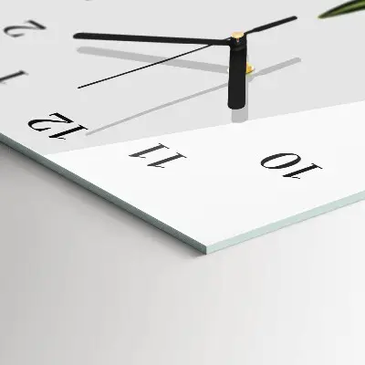 Glazen klok verticaal Bloem