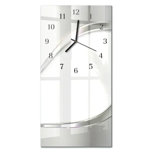 Decoratieve glazen klok verticaal Plantenbladeren