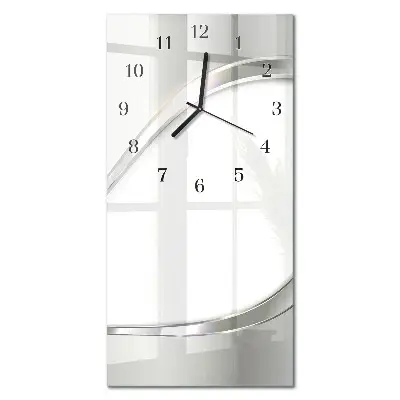 Decoratieve glazen klok verticaal Plantenbladeren