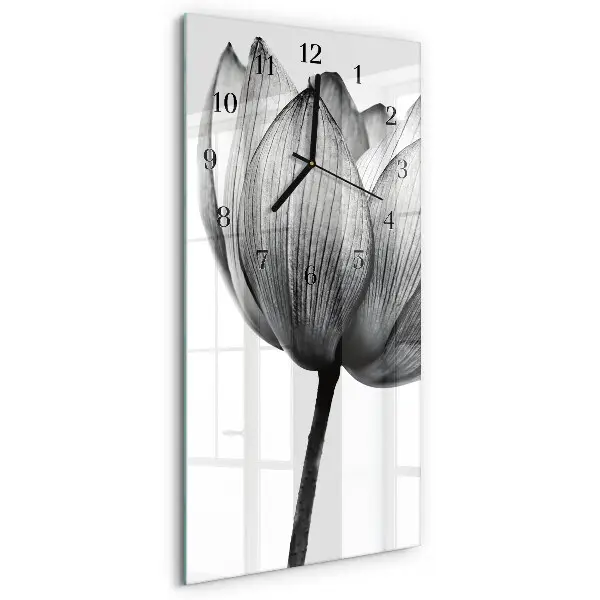 Rechthoekige glas klok verticaal Tulp