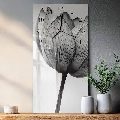 Rechthoekige glas klok verticaal Tulp