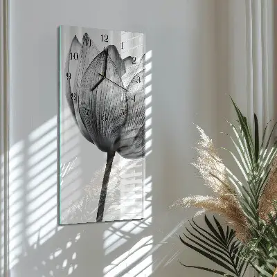 Rechthoekige glas klok verticaal Tulp