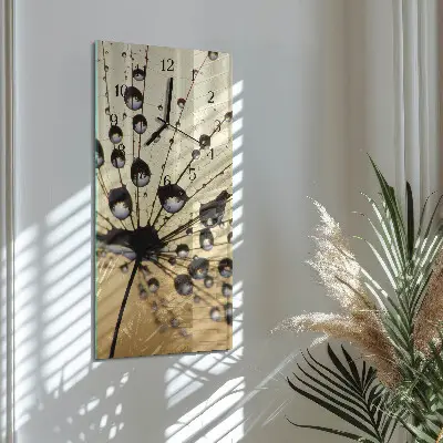 Rechthoekige glas klok verticaal Spinnenweb