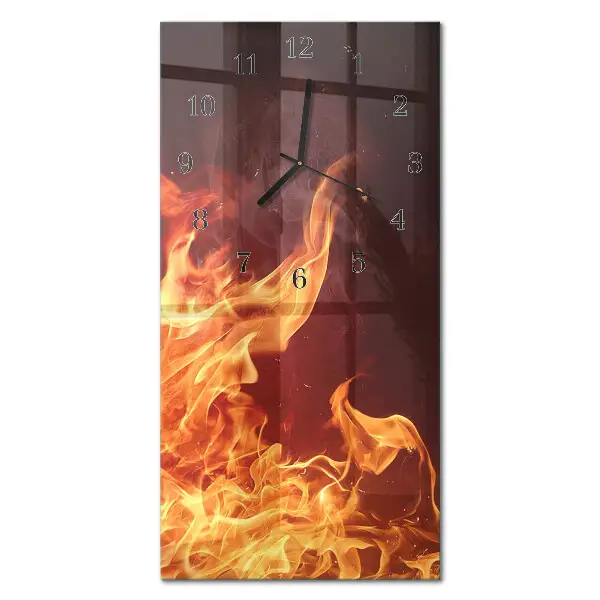 Glazen klok verticaal Stenen muur