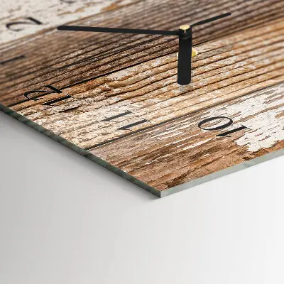 Decoratieve glazen klok verticaal Hout