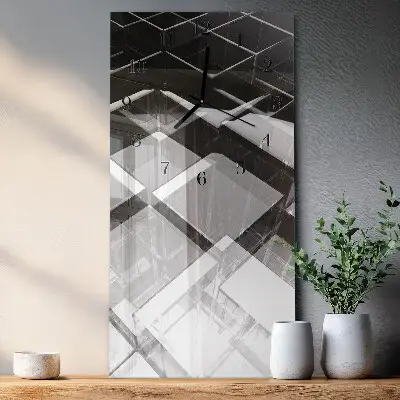 Rechthoekige glas klok verticaal Glazen kubus