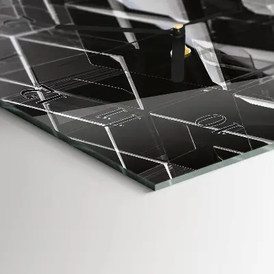 Rechthoekige glas klok verticaal Glazen kubus