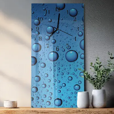 Rechthoekige glas klok verticaal Druppels