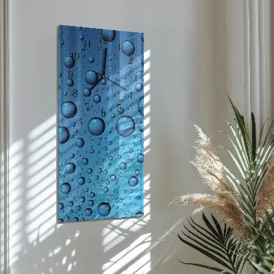 Rechthoekige glas klok verticaal Druppels