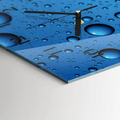 Rechthoekige glas klok verticaal Druppels