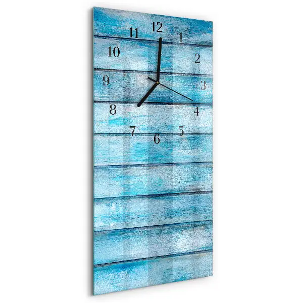Decoratieve glazen klok verticaal Hout