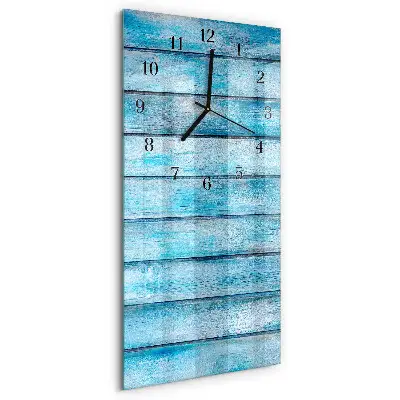 Decoratieve glazen klok verticaal Hout