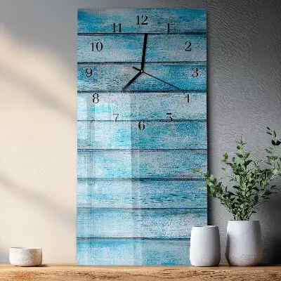 Decoratieve glazen klok verticaal Hout