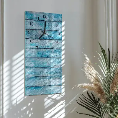 Decoratieve glazen klok verticaal Hout