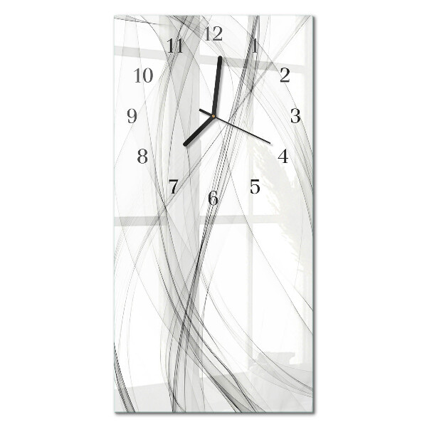 Decoratieve glazen klok verticaal Bloemen