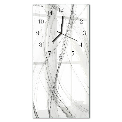 Decoratieve glazen klok verticaal Bloemen