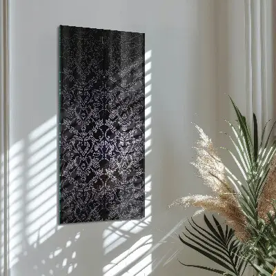 Verticale moderne glazen wandklok Patroon