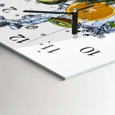Decoratieve glazen klok verticaal Fruit