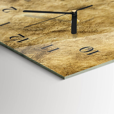 Verticale moderne glazen wandklok Tafelblad