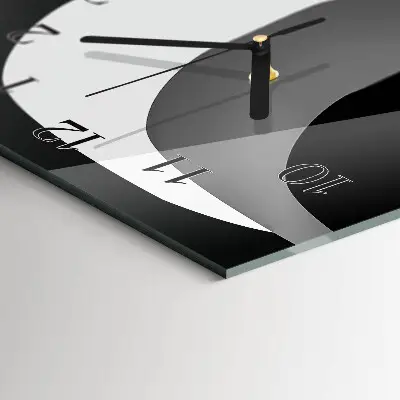 Decoratieve glazen klok verticaal Gezicht