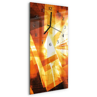 Rechthoekige glas klok verticaal Abstractie