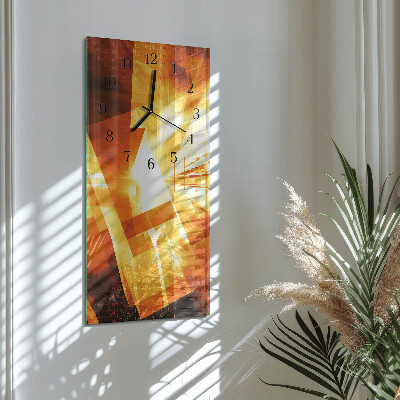 Rechthoekige glas klok verticaal Abstractie