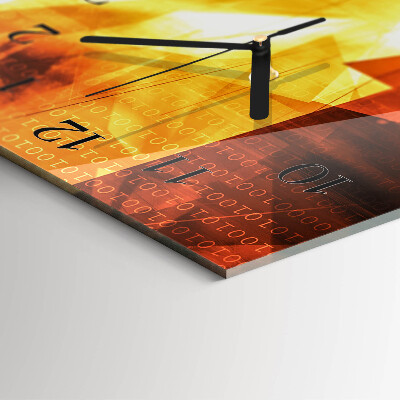 Rechthoekige glas klok verticaal Abstractie