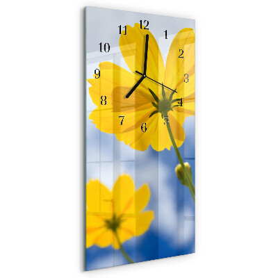 Rechthoekige glas klok verticaal Bloem