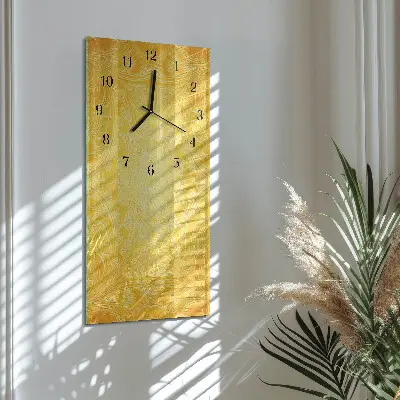 Verticale moderne glazen wandklok Abstractie