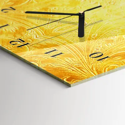 Verticale moderne glazen wandklok Abstractie