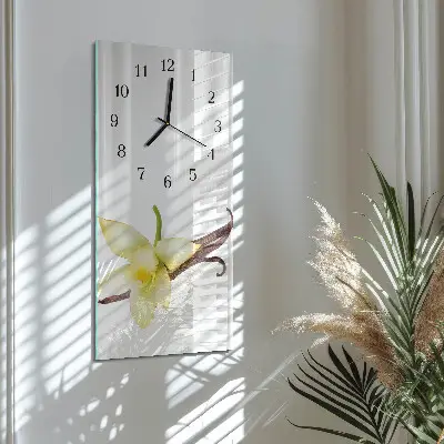 Glazen klok verticaal Lelie