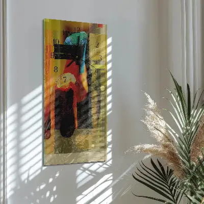 Glazen klok verticaal Patroon