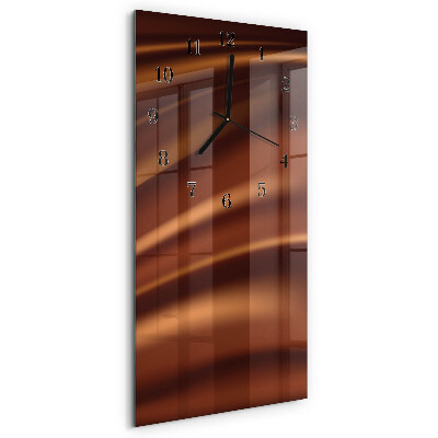 Decoratieve glazen klok verticaal Patroon