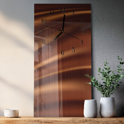 Decoratieve glazen klok verticaal Patroon